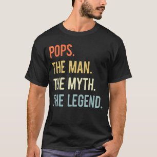 Mens Pops The Man The Myth The Legend   Father's D T-Shirt