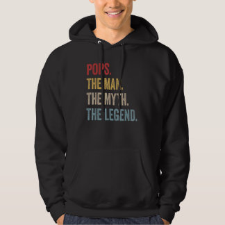 Mens Pops The Man The Myth The Legend Father's Day Hoodie