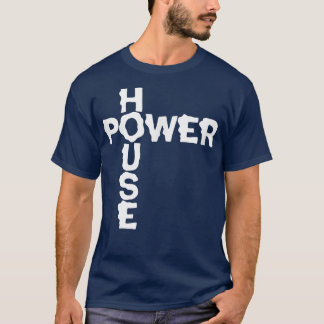 Mens POWER HOUSE Gym Fitness Workout Bodybuilding  T-Shirt
