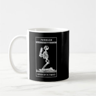 Mens Praying Skeleton forward observation group cr Coffee Mug