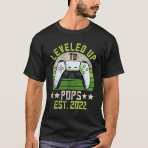 Mens Pregnancy Announcement Grandpa Gaming Shirt, T-Shirt
