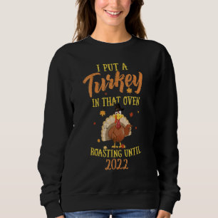 Mens Pregnancy Announcement Turkey Baby Thanksgivi Sweatshirt