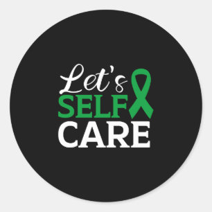 Mens prevention awareness mental health depression classic round sticker