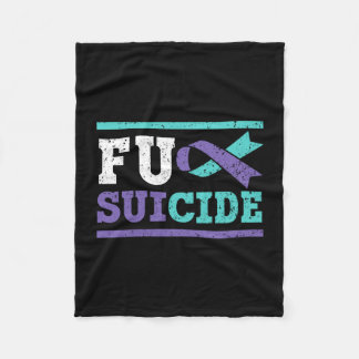 Mens prevention awareness mental health depression fleece blanket