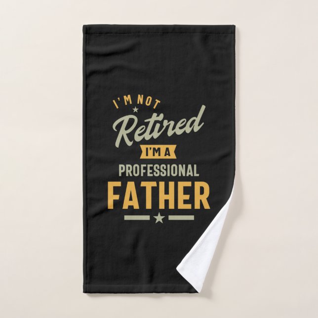 Mens Professional Father Retired Hand Towel (Hand Towel)