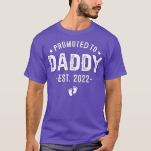 Mens Promoted to Daddy 2022 Soon To Be Dad Baby T-Shirt