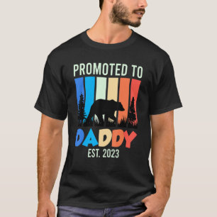 Mens Promoted To Daddy 2023 Expectant Dad 2023 T-Shirt