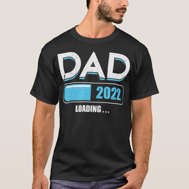 Mens Promoted To Daddy Est 2022 Loading Future T-Shirt (Front)