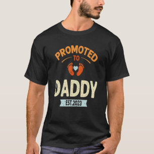 Mens Promoted to Daddy for new Dad T-Shirt
