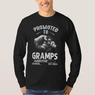 Mens Promoted to Gramps Loading 2023 for new Dad T-Shirt