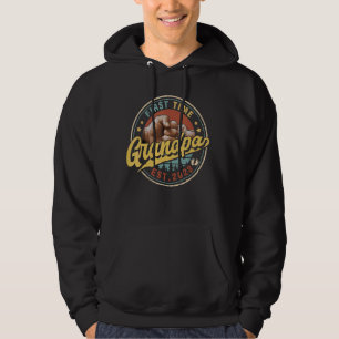 Mens Promoted To Grandpa 2023 For New Dad First T Hoodie