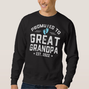 Mens Promoted To Great Grandpa 2022 For First Time Sweatshirt