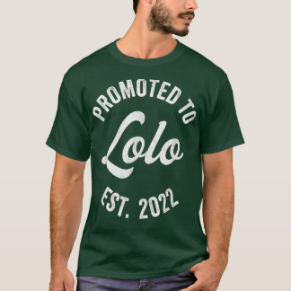 Mens Promoted To Lolo s, New Grandpa Pregnancy Ann T-Shirt