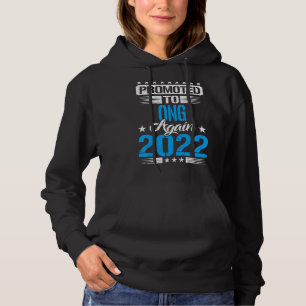 Mens Promoted To Ong Grandpa Again 2022 Reveal Fat Hoodie