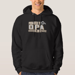Mens Promoted To Opa 2022 New Dad First Time Dad Hoodie