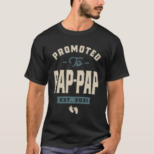 Mens Promoted to Pap-Pap Pregnancy Announcement T-Shirt