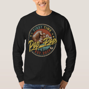 Mens Promoted To Pop Pop 2023 For New Dad First T T-Shirt