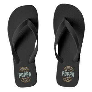Mens Promoted To Poppa Est. 2021 - Dad Grandpa Gif Thongs