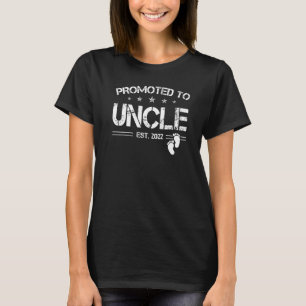 Mens Promoted To Uncle 2022 For New Uncle First Ti T-Shirt