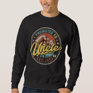 Mens Promoted To Uncle 2023 For New Dad First Tim Sweatshirt