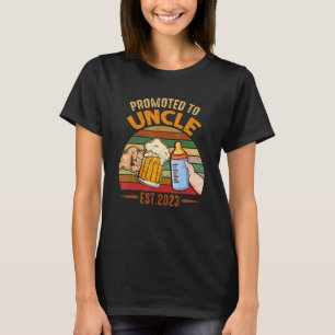 Mens Promoted To Uncle 2023 For New Uncle 3 T-Shirt