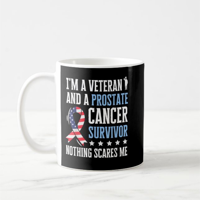 Mens Prostate Cancer Survivor Veteran Chemotherapy Coffee Mug (Left)