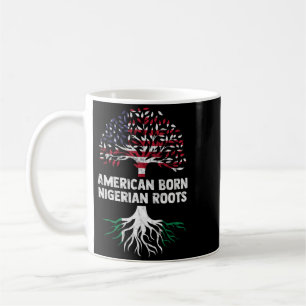 Mens Proud Aamerican Nigerian Ancestry Genealogy Coffee Mug