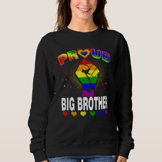 Mens Proud Big Brother Rainbow  Lgbt Gay Pride Mon Sweatshirt