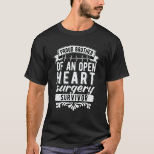 Mens Proud Brother Of An Open Heart Surgery Surviv T-Shirt