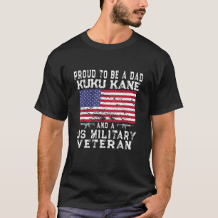 Mens Proud Dad Kuku Kane Military Veteran Retro US T-Shirt