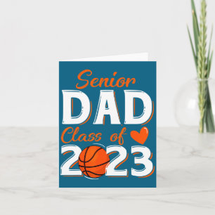 Mens proud dad of a 2023 senior basketball graduat card