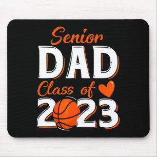 Mens proud dad of a 2023 senior basketball graduat mouse pad