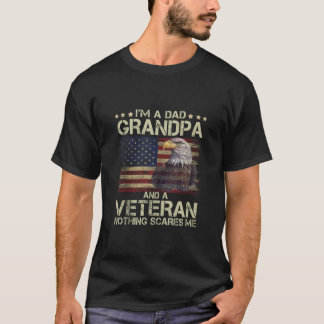 Mens Proud Eagl I m Dad Grandpa Veteran American F T-Shirt
