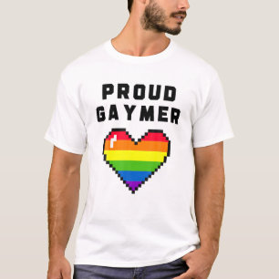 Mens Proud Gaymer Gaming LGBT Gay Pride Lesbisch T-Shirt