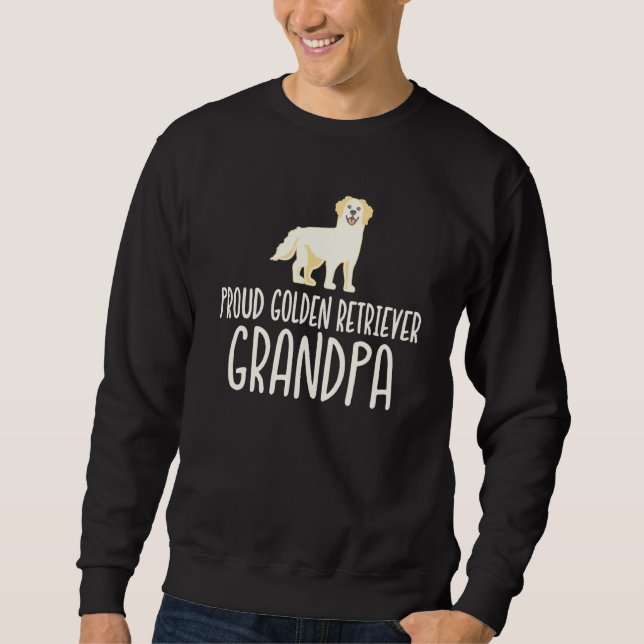 Mens Proud Golden Retriever Grandpa Sweatshirt (Front)