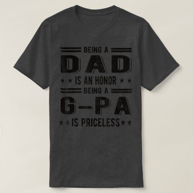 Mens Proud GPa Best GPa Grandpa  T-Shirt (Design Front)