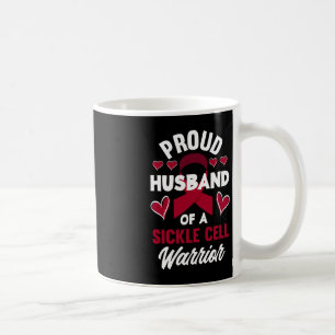 Mens Proud Husband Of A Sickle Cell Warrior Sickle Coffee Mug