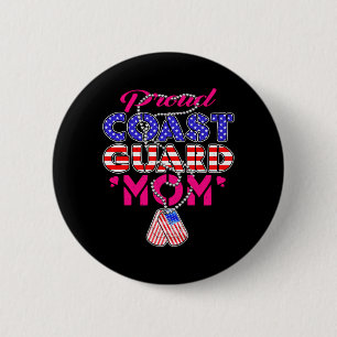 Mens Proud Military Mum Dog Tags Military Mother 6 Cm Round Badge