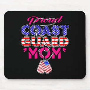 Mens Proud Military Mum Dog Tags Military Mother Mouse Pad
