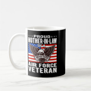 Mens Proud Mother-In-Law Of Air Force Veteran Coffee Mug