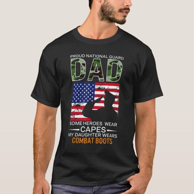 Mens Proud National Guard Dad My Daughter Wears Co T-Shirt (Front)