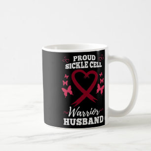Mens Proud Sickle Cell Warrior Husband Sickle Cell Coffee Mug