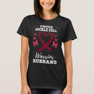 Mens Proud Sickle Cell Warrior Husband Sickle Cell T-Shirt