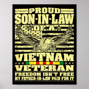 Mens proud son-in-law of a vietnam veteran -Mens p Poster