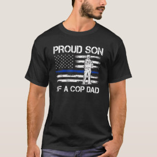 Mens Proud Son Of A Cop Dad Cop 1 T-Shirt