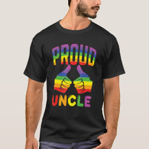 Mens Proud Uncle  Lgbt Pride Family Support  Pride T-Shirt