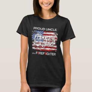 Mens Proud Uncle Of A Firefighter 2022 T-Shirt