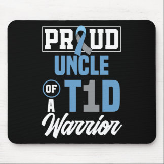 Mens Proud Uncle Of A T1d Warrior Diabetes Awarene Mouse Pad