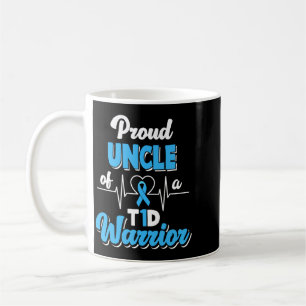 Mens Proud Uncle Of A T1d Warrior Diabetic Coffee Mug