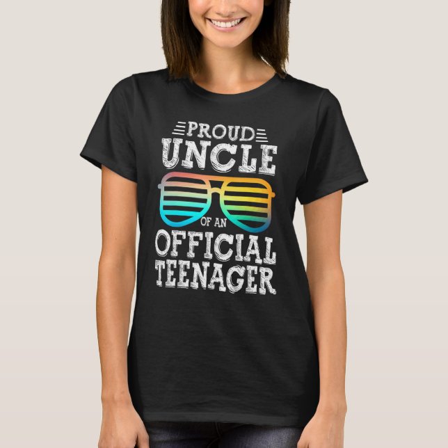 Mens Proud Uncle Of An Teenager 13th Birthday Part T-Shirt (Front)